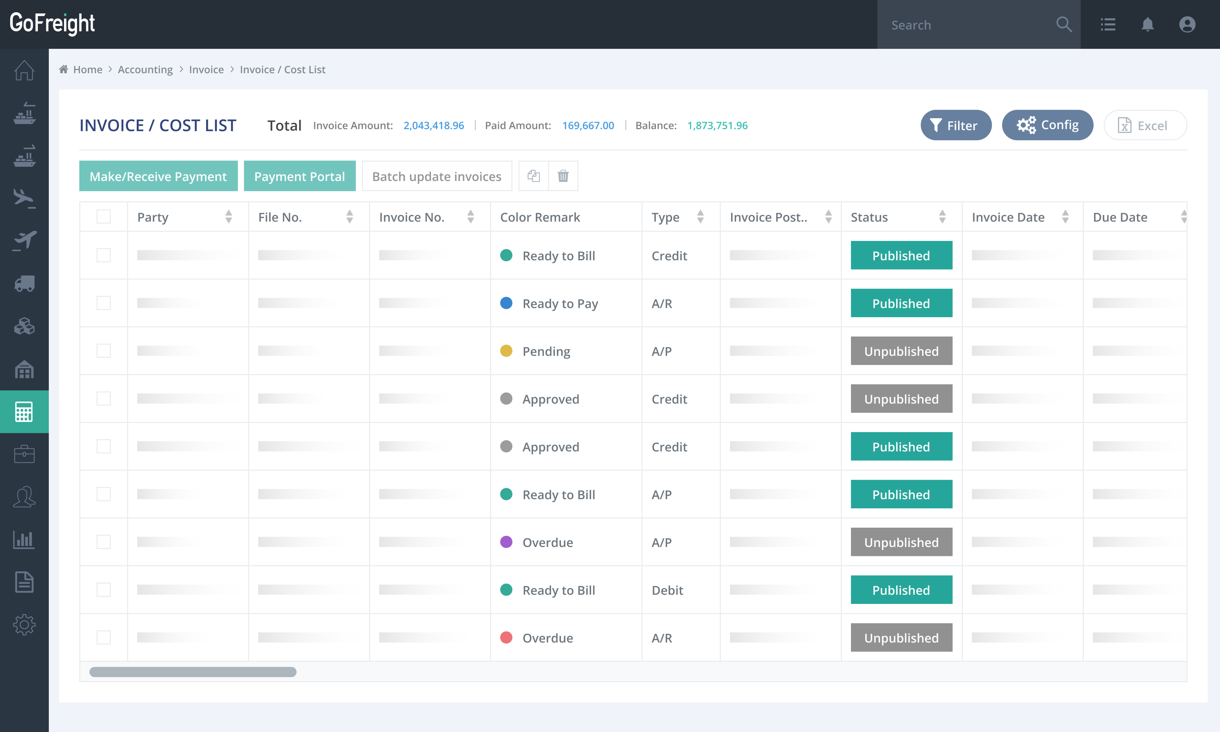 Payment & Invoices UI