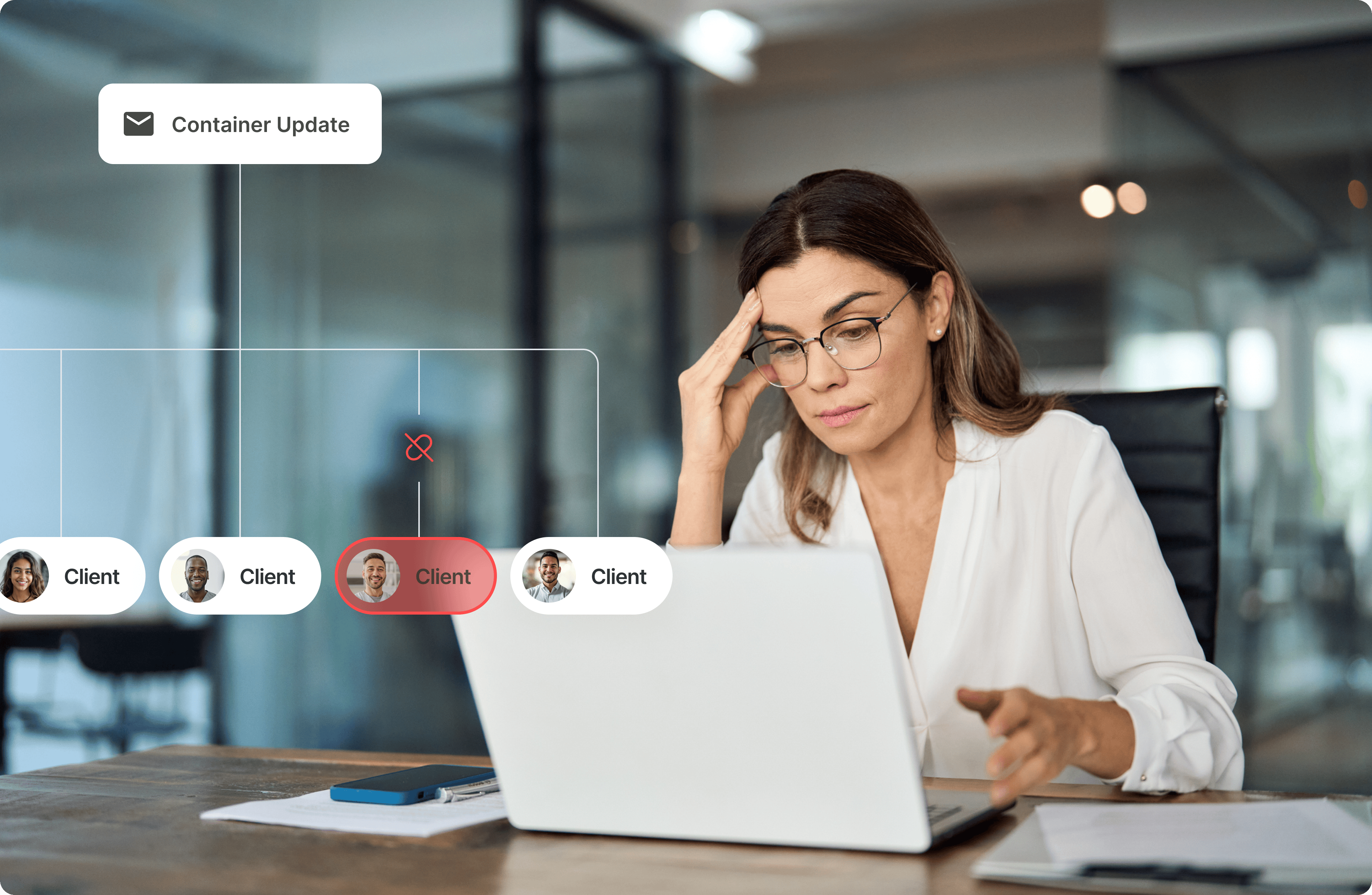 A visual representation of service gaps in customer support.
