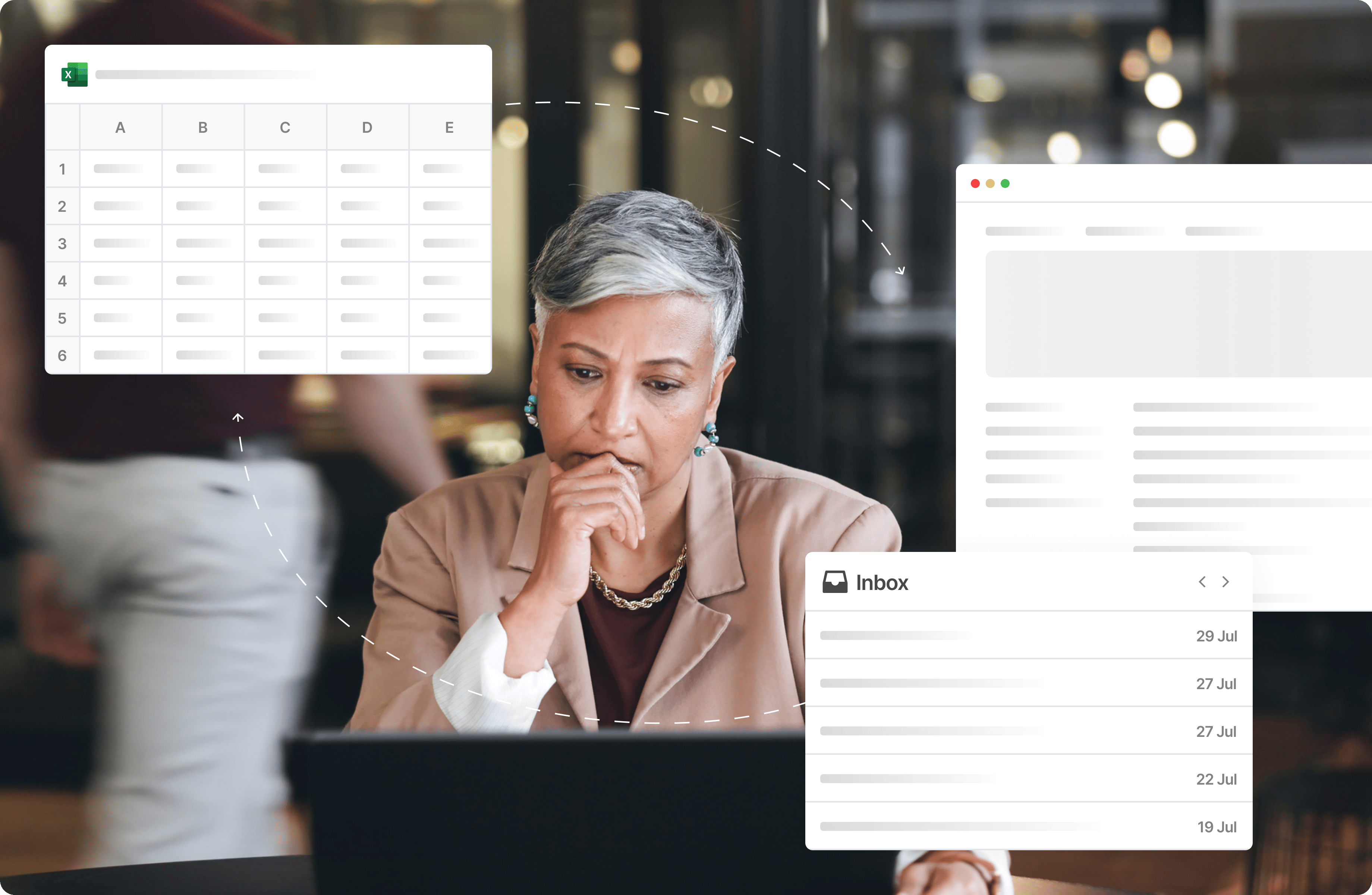 A visual representation of time lost in various tools for shipment tracking.