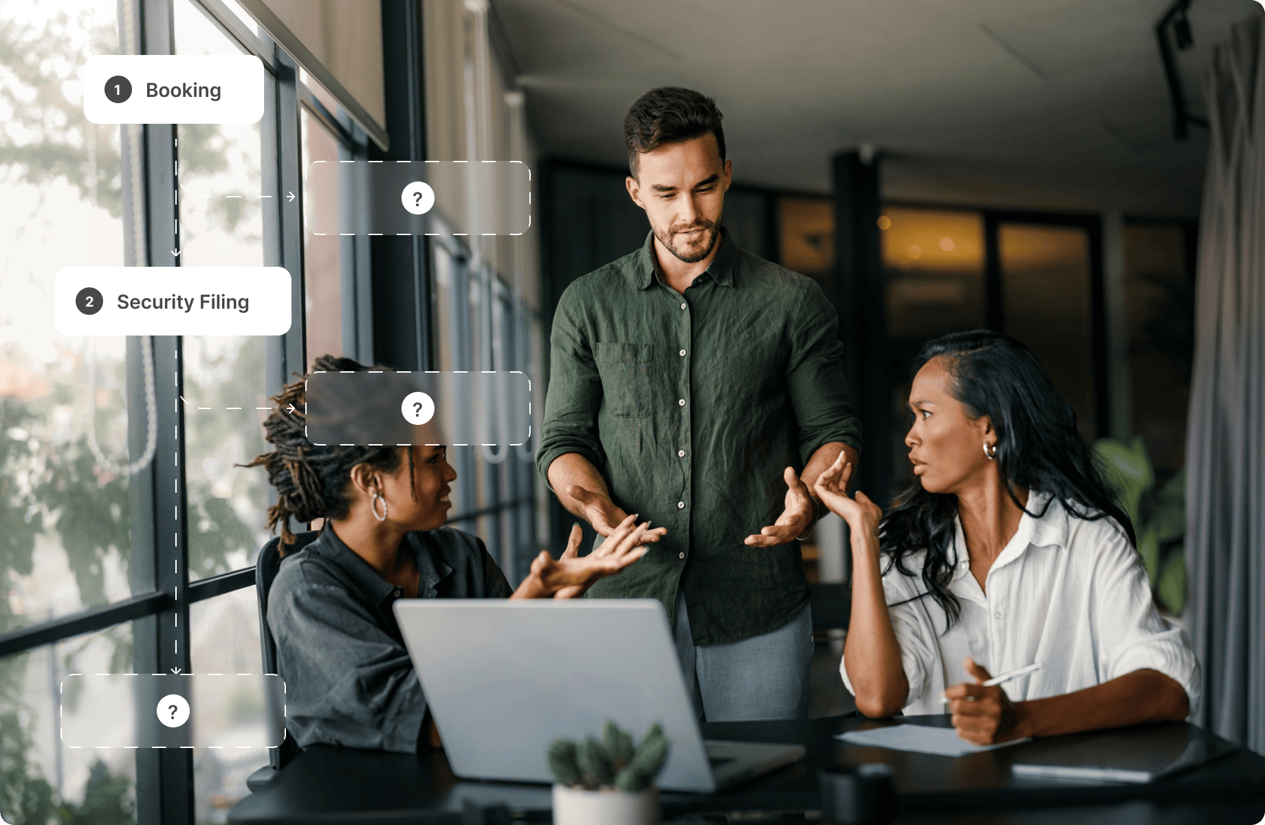 A visual representation of training challenges.